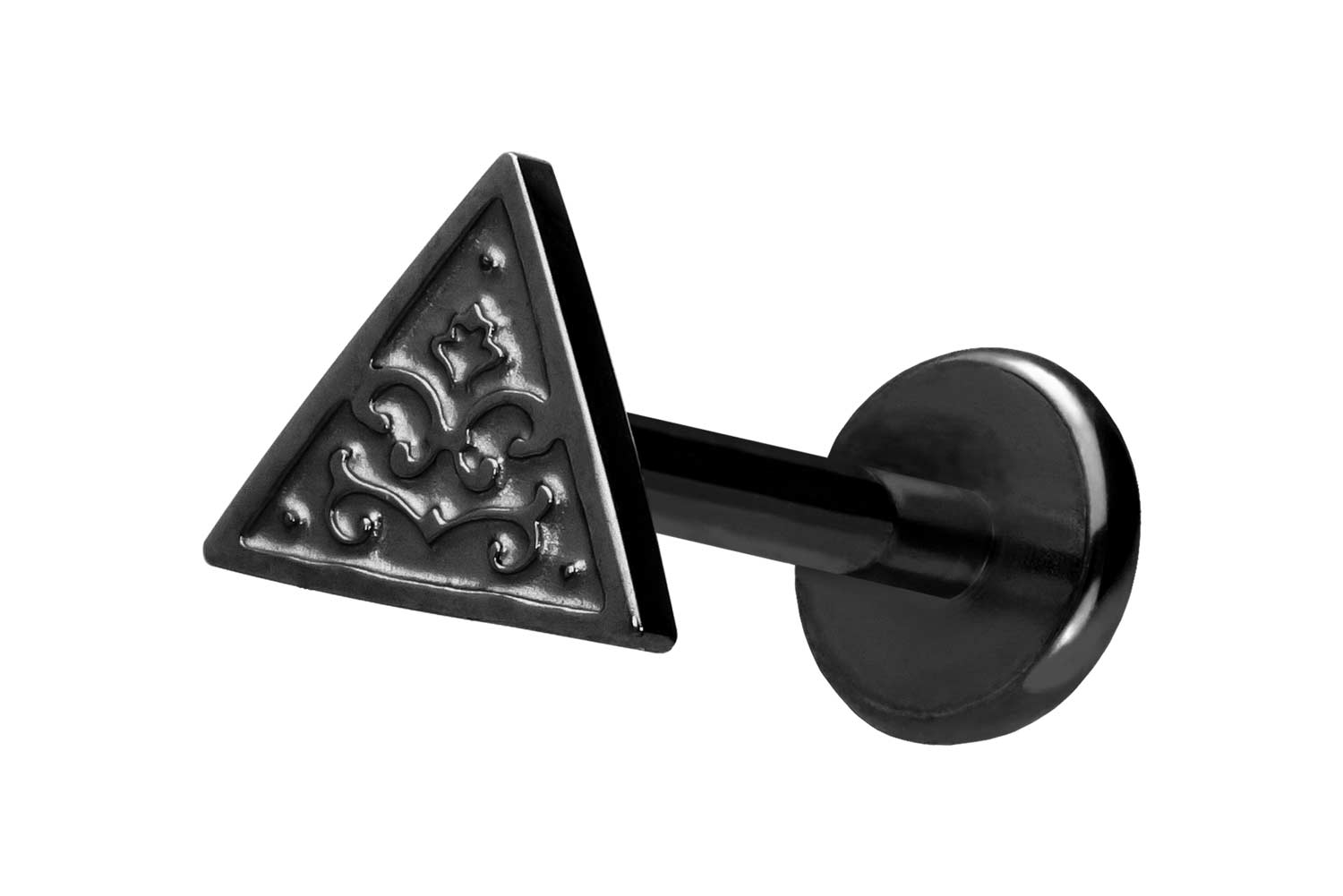 Titan Labret Piercing mit Push Fit DREIECK